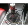 MAZDA RX-8 MADE OF 3 PANELS ONLY  GEAR GAITER SHIFT BOOT BLACK LEATHER WITH RED STICHTING