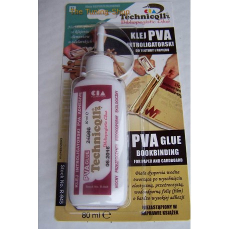 1 x CLEAR PVA ADHESIVE GLUE FOR PAPER CARDBOARD DIY MODELS BOOKS WATER RESISTANT STRONG 80ml NEW TECHNICQLL