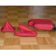BMW E36 E46 DARK RED LEATHER GAITERS/BOOTS & ARMREST COVER NEW
