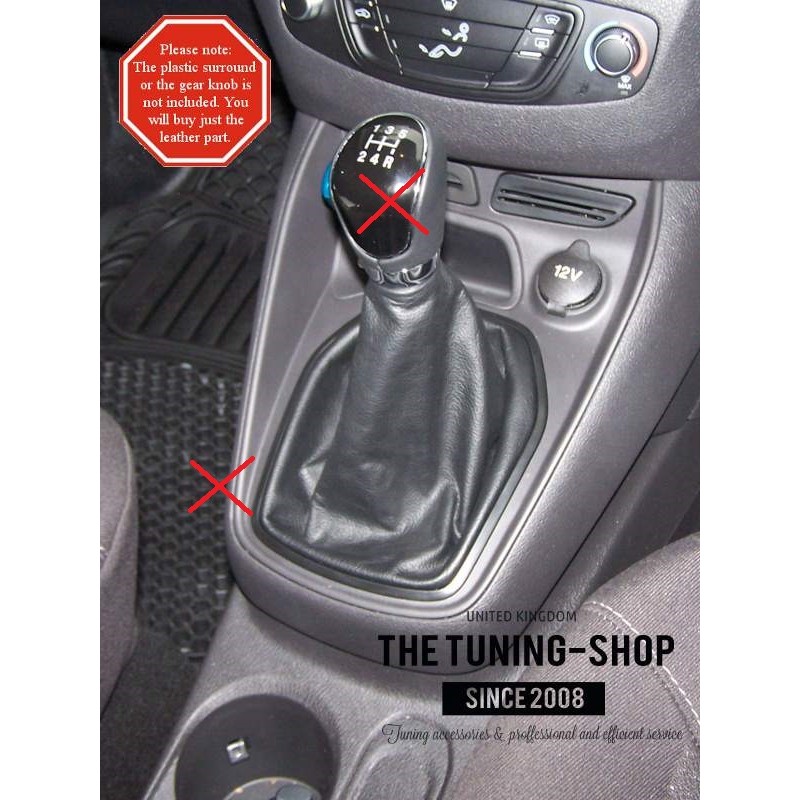 The Tuning Shop Gear Gaiter Black Leather 