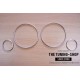 VOLVO S60 V70 S80 XC70 XC90 CHROME DIAL RINGS GAUGE TRIM SURROUNDS SET OF 4 NEW