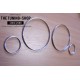VOLVO S60 V70 S80 XC70 XC90 CHROME DIAL RINGS GAUGE TRIM SURROUNDS SET OF 4 NEW