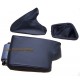 BMW E36 E46 M3 ARM REST COVER & GAITERS / BOOTS BLACK LEATHER