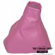 VAUXHALL OPEL CORSA C 2000-2006 GEAR GAITER BABY PINK LEATHER