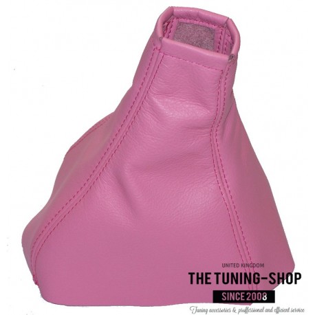 VAUXHALL OPEL CORSA C 2000-2006 GEAR GAITER BABY PINK LEATHER