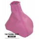 VAUXHALL OPEL CORSA C 2000-2006 GEAR GAITER BABY PINK LEATHER