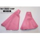 VAUXHALL OPEL CORSA C 2000-2006 GEAR GAITER BABY PINK LEATHER