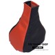 VAUXHALL OPEL ASTRA F 1991-1998 GEAR GAITER BLACK+RED LEATHER EMBROIDERY GSI