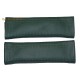 SEAT BELT COVERS BLACK GENUINE LEATHER EMBROIDERY SXI RED STITCHING