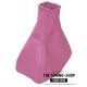 FOR VAUXHALL OPEL CORSA C 2000-2006 GEAR GAITER PINK LEATHER