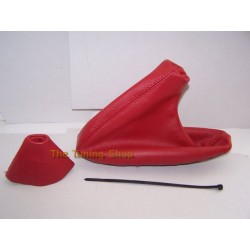 BMW E46 SMG RED LEATHER GEAR & HANDBRAKE GAITERS BOOTS