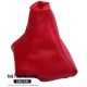 FOR Mitsubishi 3000 GT Z16A / GTO 1991-2000 MANUAL GEAR GAITER RED LEATHER