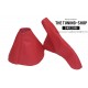 FOR TOYOTA SUPRA MK4 93-02 GEAR HANDBRAKE GAITERS BOOTS RED LEATHER