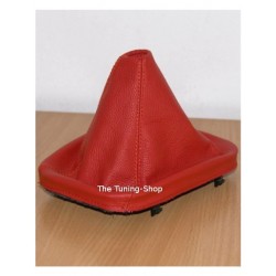 FOR BMW Z3 RED GEAR GAITER SHIFT BOOT REAL LEATHER NEW