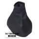 FOR VAUXHALL OPEL ASTRA MK4 G COUPE GEAR GAITER EMBROIDERY GREY STITCHING