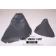 FOR VOLVO S80  AUTOMATIC GEAR & HANDBRAKE GAITERS 98-06 DARK GREY LEATHER COVERS 