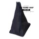 FOR  TOYOTA CELICA 1994-1998 GEAR GAITER BLACK LEATHER BLUE STITCHING