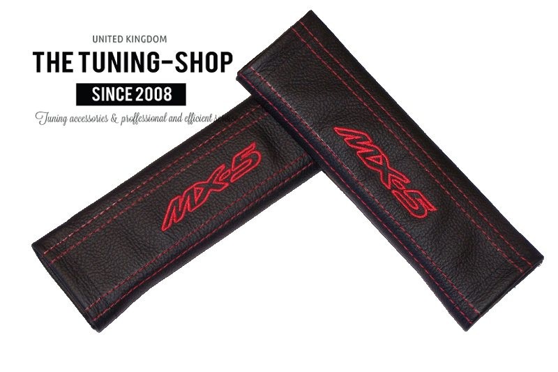 red seat belt covers