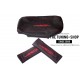 FOR PONTIAC GTO 2004-2006 ARMREST COVER BLACK LEATHER RED FLAMES SMALL