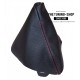 FOR BMW X1 E84 MANUAL GEAR GAITER SHIFT BOOT BLACK GENUINE LEATHER WITH RED STITCHING