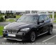 FOR BMW X1 E84 HANDBRAKE GAITER  BOOT BLACK GENUINE LEATHER WITH BLUE STITHING