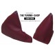 FOR  MG MGF 95-00 GEAR & HANDBRAKE GAITER TANIN RED LEATHER 