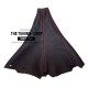 FOR PEUGEOT 406 COUPE MANUAL BLACK LEATHER GEAR GAITER WITH RED SITCHING