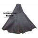 FOR PEUGEOT 406 COUPE MANUAL BLACK LEATHER GEAR GAITER WITH BLUE SITCHING