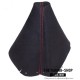 FOR NISSAN 200SX S14 SILVIA GEAR GAITER BOOT BLACK SUEDE RED STITCH