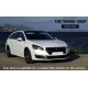 FOR PEUGEOT 508 2010-2015 6 SPEED MANUAL WHITE LEATHER GEAR HANDBRAKE GAITER 