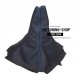 FOR MITSUBISHI ECLIPSE 1995-1999 MANUAL BLACK LEATHER GEAR GAITER WITH BLUE STITHING