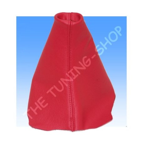 CITROEN C4 GEAR GAITER SHIFT BOOT RED GENUINE LEATHER NEW