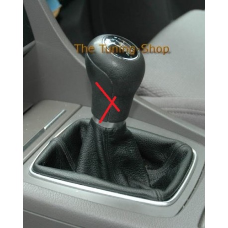  FOR AUDI A4 B6 01-04 GEAR GAITER SHIFT BOOT BLACK LEATHER