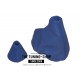 FOR BMW E46 SMG BLUE LEATHER GEAR & HANDBRAKE GAITERS BOOTS