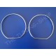 FOR VW POLO MK4 9N 9N2 02-09 CHROME RINGS TRIM SURROUNDS SET new