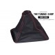 FOR NISSAN SKYLINE R32 GEAR GAITER SHIFT BOOT LEATHER RED STITCH