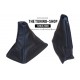 FOR NISSAN SKYLINE R32 GTS GTR GAITERS BOOTS LEATHER BLUE STITCH