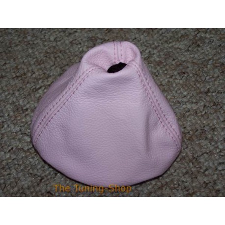 FIAT 500 2007-2012 GEAR GAITER / SHIFTER BOOT L PINK LEATHER NEW