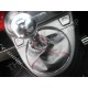 FIAT 500 ABARTH 2007-2012 GEAR GAITER / BOOT BLACK LEATHER RED STITCH new