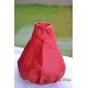 FIAT 500 ABARTH 2007-2013 GEAR GAITER / BOOT GENUINE RED LEATHER new