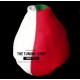 FOR FIAT 500 2007-2013 LEATHER GEAR GAITER ITALIAN FLAG COLOURS 