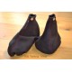ALFA ROMEO 147 GEAR+HANDBRAKE GAITERS BOOTS ALCANTARA RED STITCH