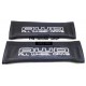 FOR SUBARU SEAT BELTS COVERS BLACK LEATHER RED ALL WHEEL DRIVE STITCH EMBROIDERY EDITION
