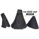 FOR LAND ROVER DISCOVERY 200TDI 300TDI TD5 V8 GEAR HI-LOW HANDBRAKE GAITER BLACK LEATHER BEIGE DISCOVERY EDITION