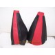 FIAT COUPE GEAR & HANDBRAKE GAITERS 2 TONE BLACK+RED LEATHER NEW