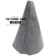 FOR VW TOURAN 03-09 GEAR GAITER SHIFT BOOT GREY LEATHER
