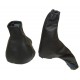 FOR ASTRA MK4 G COUPE 98-05 GEAR+HANDBRAKE GAITER BLACK LEATHER