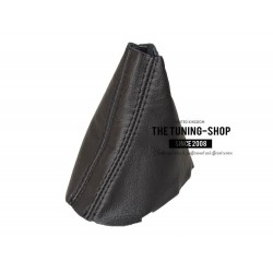 FITS VOLKSWAGEN GOLF 7 JETTA 2013-2016 GEAR GAITER BLACK ITALIAN LEATHER 