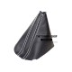 FITS VOLKSWAGEN GOLF 5 2003-2009 AUTOMATIC DSG GEAR GAITER BLACK ITALIAN LEATHER WHITE STITCHING