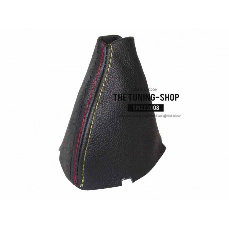 FOR BMW X3 E83 2003-2010 AUTOMATIC GEAR GAITER BLACK LEATHER M3 COLOURS STITCHING